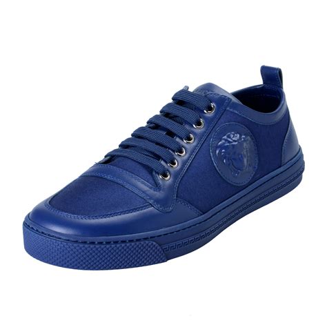 mens versace shoes blue|Versace sneakers for men.